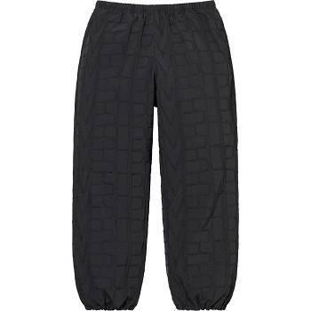 Supreme Repeat Stitch Pista Pant Pantaloni Nere | IT191VD