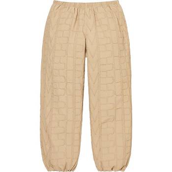 Supreme Repeat Stitch Pista Pant Pantaloni Marroni | IT193NB