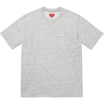 Supreme S/S Pocket Tee Maglioni Grigie | IT272MA