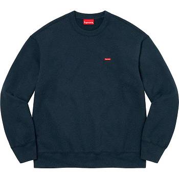 Supreme Small Box Crewneck Felpe Blu Marino | IT307OR