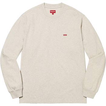 Supreme Small Box L/S Tee Maglioni Beige | IT248WY