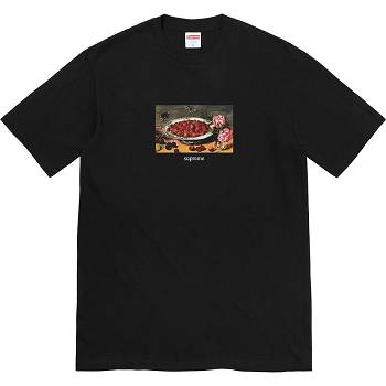 Supreme Strawberries Tee Magliette Nere | IT343LH