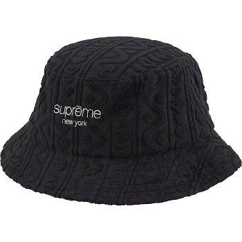 Supreme Terry Pattern Crusher Cappelli Nere | IT450CE