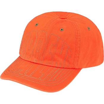 Supreme Visor Stitch 6-Panel Cappelli Arancioni | IT464PQ