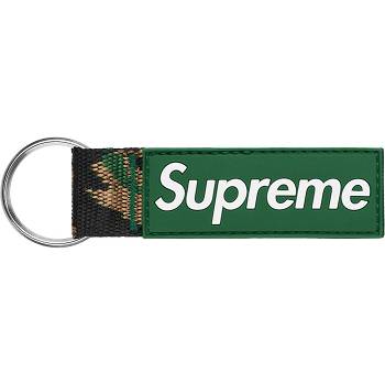 Supreme Webbing Keychain Accessori Verdi | IT407TV